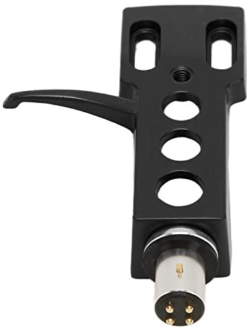 Fockety Portatesta per Giradischi, Fili universali in Lega di Alluminio con codice Colore Porta Testina per Giradischi Phono con Suono Puro e Ricco Supporto per Porta Testina per Giradischi(Nero)