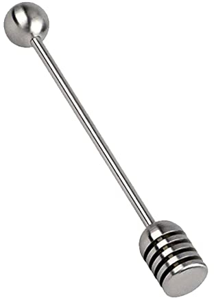 Manico lungo Miele Dipper Anti-Ruggine Miele Mescolatore Cucchiaio 304 In Acciaio Inox A nido d'ape Bastone per Miele Jam Jar erogare 6.3 Pollici