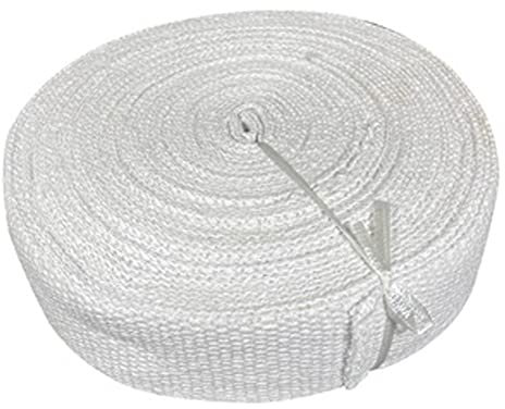 ZOENAE Cinta ignífuga de Fibra cerámica - Longitud 30 m Espesor 3 mm Anti-Alta Temperatura 2400 ℉ Material ignífugo Banda Cinta Cinta Aislamiento de tuberías (Size : Width40mm)