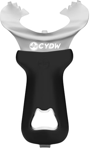 CYDW Mason Jar Opener Tool with Soft Touch Handle, No Lid Dents or Damage, Can Opener Manual Multi-Purpose, Easy Twist Manual Handheld Top Remover, Canning Supplies, Bottle Opener, Made for Lifetime | No Lid Dents or Damage, Multifunctional Opener Tool, Easy twist removes any jar lid, Built in bottle opener, Built to last