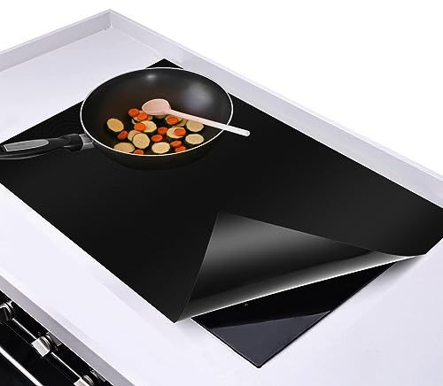 Induction Hob Protector Mat, Large Silicone Induction Cooker Covers, Heat Resistant Induction Cooktop Mat, Electric Cooker Scratch Protector for Induction Stove, Multifunctional Mat (40x60cm)