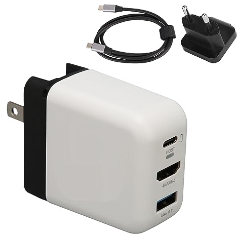 Dock-Ladegerät-Adapter für Switch OLED, 3-in-1-Dockingstation, PD 36 W USB C Ladegerät 4K 60 Hz HDMI TV Dock Station, für Switch, für Switch OLED (EU-Stecker)
