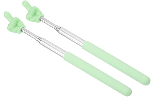 PATIKIL Puntero Telescópico para Profesores, 2 Unidades, Mini Puntero de Mano para Pizarra Blanca en el Aula, Guía de Presentaciones, Entrenador, Estilo Verde 1