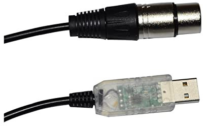 BUIEX COLORFUL FTDI RS485 DMX512 TO USB 3PIN 3P DMX 512 XLR FEMALE CONVERTER CABLE Fit For QLC STAGE CONTROLLER KABLE (Size : 8M, Color : Color B)