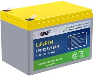 Casil 12V 12ah LiFePO4 Battery Rechargeable Replacement for Electric Fences, Generators, Medical Devices, Universal Power (SLA1104)