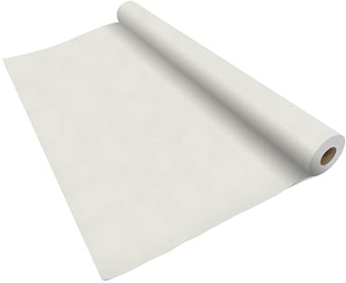 VelaHub Airlaid bordsdukrulle 1,2 m x 24 m, hög kvalitet, tygliknande, engångsbruk, vit