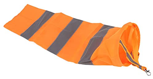 Windsack, Reflektierender Wetter-Windsack, Windmesstasche für Outdoor, Flughafen, Bauernhof, Garten, Parks, O für Range (60CM)