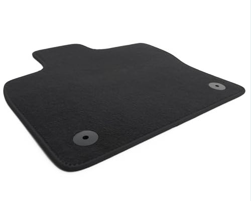 Fußmatte passend für Seat Ateca & Cupra ab 2016 Velours Matte Fahrermatte Ersatzmatte Original Qualität Automatte Schwarz Fahrerseite Antirutsch Wetterfest