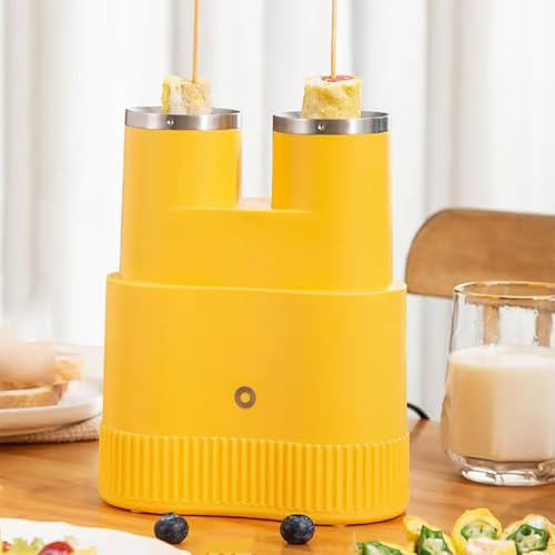 Double-tube Automatic Egg Roll Maker, 2 Sticks At a Time, Quick Cooking In 6 Minutes, Automatic Rising Function, Omelette Machine, Hot Dog Roll Maker Egg Cooker, Non Stick Cooking Tool
