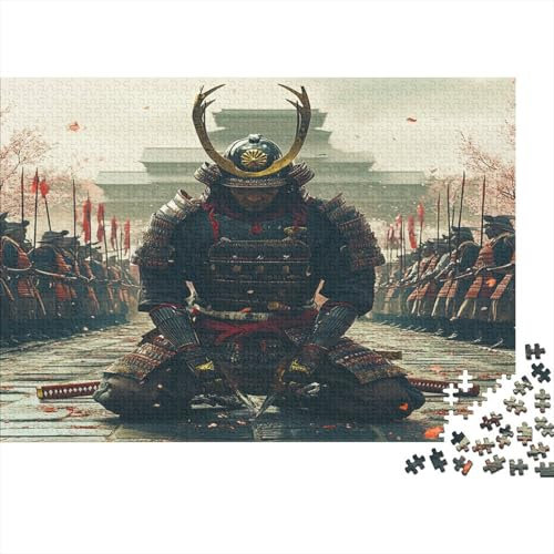 Japanisch Samurai Puzzle 1000 Teile Samurai Puzz Erwachsene Spielepuzzles HochwerTiger Geschicklichkeitsspiel Lernspiel Spielzeug Geschenk Schöne 1000pcs (75x50cm)