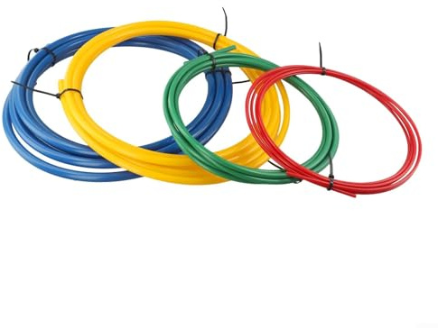 Drhomeam Kit piegatubi per tubi aria condizionata 4M, striscia di piegatura del tubo di rame incorporata in plastica PE, kit di piegatura del tubo del condizionatore d'aria, piegatura isolata di 1/4,