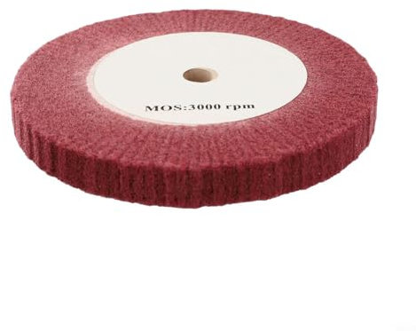 HpLive Roue de polissage en fibre de nylon de 100 à 300 mm de diamètre - Disque de polissage à rabat - Abrasif non tissé - 320 grits (300 mm)
