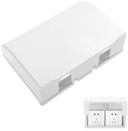 Plug Socket Covers UK, Double Socket Cover – Ideal for Homes & Offices, Minimalist Design