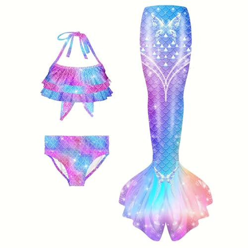 Marmaid Schwanz zum Schwimmen Swimming Tail Swimsuit Swimwear Bikini Set
