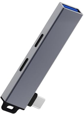 ZEPFJHE Hubs USB C Adaptateur multiports de type C avec 2 interfaces de type et USB 3.0 pour station d'accueil USB Plug and Play