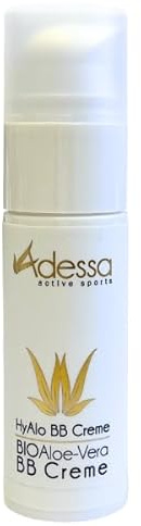 Adessa HyAlo BB - Crema hidratante y nutritiva de día con aloe vera y aceite de almendra, 30 ml, para pieles sensibles y secas