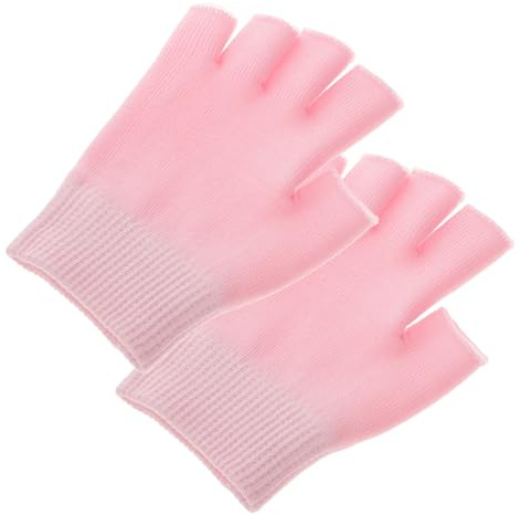 DECORNIJIA Guanti Idratanti in Gel senza Dita Guanto da Spa Elasticizzati per Donna Cura Mani Delicate Trattamento Idratante Pelle Morbida e Nutrita Uso Lozione Regalo Ricorrenze Speciali