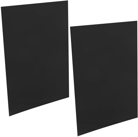 Lámina de Aluminio A4 Negra 2 Piezas, para Manualidades y Grabado | Laminas de Aluminio para Grabar, Acabado Liso en Blanco, Uso Crafting y Outdoor