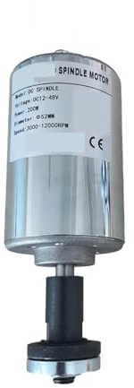 200 W luftgekühlter CNC-Spindelmotor-Bausatz, 52-mm-Klemme + Netzteil und Drehzahlregler for Gravieren und Fräsen für DIY-Gravuren(Model D)