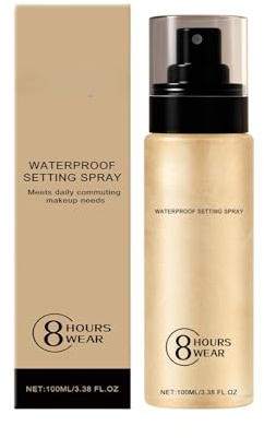 Spray fixateur pour le maquillage, le corps et les cheveux - Brume fine pour un look frais et poli - Finition facile à porter toute la journée (1pcs)