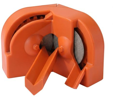 Taidda Drill Bit Sharpener Set Efficient Electric Twist Grinder Kit for Metalworking, Crafts, ABS Material (Orange)