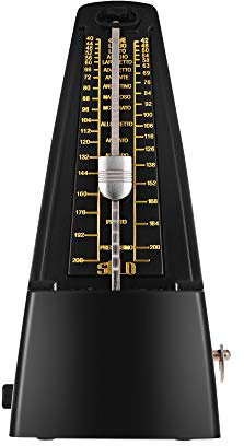 Standard Universal Mechanisches Metronom ABS Material Übungswerkzeug mit präzisem Rhythmus für Gitarre Violine Klavier Bass Drum Anfänger