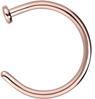 PIERCINGLINE Nasenring offen aus Chirurgenstahl - Nasenpiercing in 4 Farben und vielen Größen