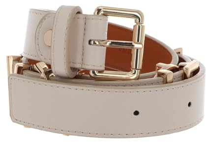 VALENTINO, EMMA WINTER (VCS3M257N), CINTURE MAT.PLASTICHE, BELT, ECRU/ORO (Donna)