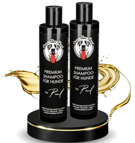 CrazyDogPaul Premium Hundeshampoo 2 x 250 ml - Luxusfellpflege für Ihren Hund