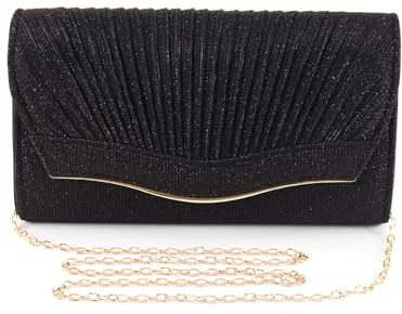 NiCola Lady Evening Clutch Bag Sparkling Women's Clutch Glitter Handbag Clutch Purse Retro Classic Shoulder Bag for Women Bride Wedding Banquet Prom Party