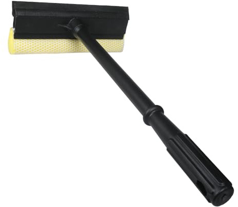 Window Squeegee Car Windshield Squeegee,8 Washing Sponge Scrubber Rubber Blade, 2 in 1 Sponge Squeegee,Window Cleaning Squeegee for Car Windshield Glass Gas Station Mirror