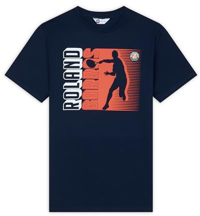ROLAND GARROS Herren Joueur T-Shirt, Marine, L