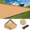 Protección de privacidad para vallas, 1,5 x 15 m, cubierta de valla de jardín para exteriores, protección contra el viento, con bridas para cables, para plantas al aire libre, patio, pared de