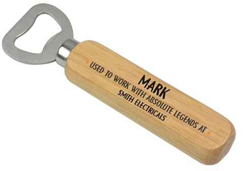 Beecreative Personalised Leaving Gifts for Men Him Colleague, Used to Work with Absolute Legends Bottle Opener, Leaving Work New Job Gift, Funny Retirement Gifts
