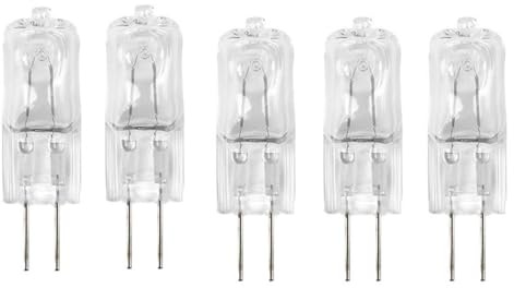 UGEFKMQ 5 x Halogenbirne G4 220V 35W Halogenlampen G4 220V 20W dimmbar warmweiß für Dunstabzugshaube, Kristall-Kronleuchter, Landschaftsbeleuchtung, 20 W