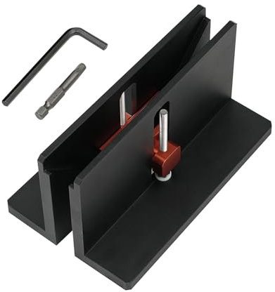 Dovetail Jig Clamp, Right Angle Spline Jig Right Angle Frame Slot Feed Clamp, Aluminum Window Jig, Spline Jig for Table Saw, Spline Jig