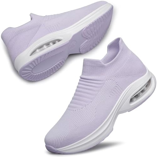 ADQ Zapatillas Deportivas Mujer Zapatillas Casual para Mujer Slip On Sneakers con Air Cushion Support sin Cordones 36 EU