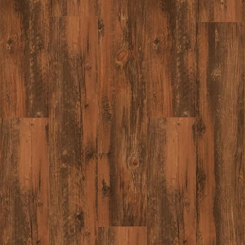 FLOREXP Suelo de vinilo autoadhesivo, 2 mm, 10 cm x 15 cm, 1 pieza respetuosa con el medio ambiente para cocina, baño y oficina (muestra de palisandro de Honduras)