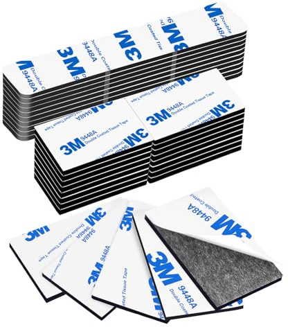 Monsensiy 50PCS Double sided adhesive pads, Two Sided AdhesiveTape,Double Sided Mounting Tape Heavy Duty for Walls,Hanging,Mirrors,Heavy Objects