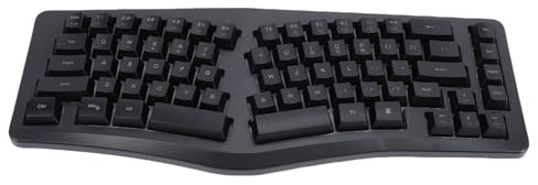 Tosuny Clavier Ergonomique Filaire – Clavier divisé, Rétroéclairage Dynamique RVB, Disposition 69 Touches, Anti-Image Fantôme et Silencieux, Touches Multimédia, Câble USB C Amovible,