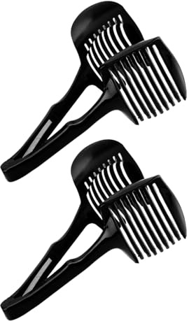 UNTERING Cortador multiusos de cítricos y verduras antideslizante, mango ergonómico para cortes uniformes de aperitivos y lavavajillas, práctico cortador de tomates de grosor uniforme