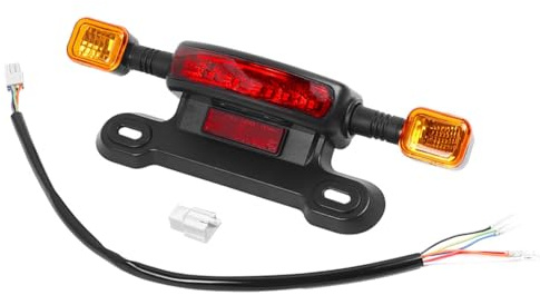 Onchdbfhuu Verbesserte Sichtbarkeit Bremslicht mit Blinker 12V Elektroroller, Entworfen für Nächtliches auf E-Bikes und Rollern