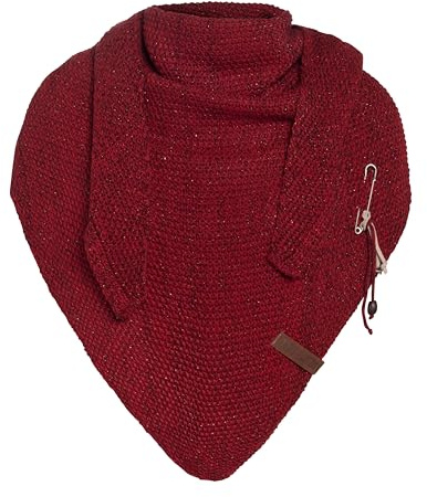 Knit Factory - Coco Trekantssjal Deluxe - Bordeaux - 190x85 cm