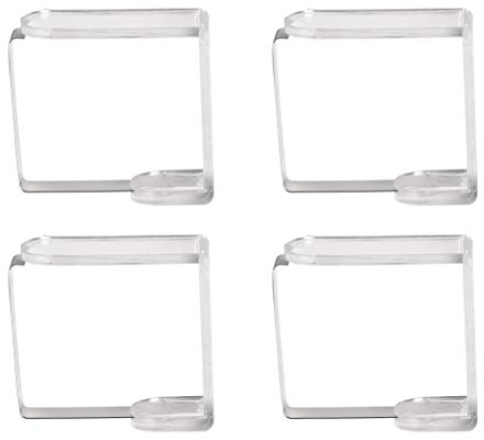 Venilia Tischtuchklammer Clip Transparente, sujeta, Pinzas mantels, manteles, Juegos de Pesas, 4 tajada, 54200, PVC, 20 x 15 cm