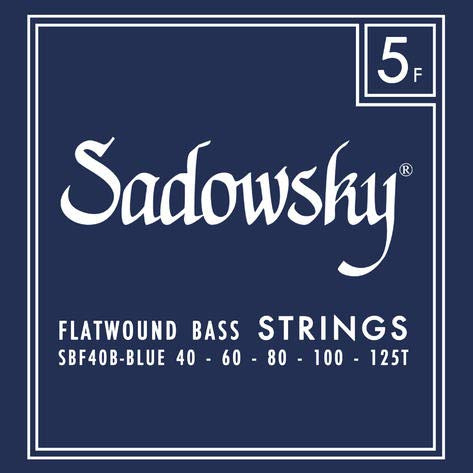 Sadowsky Blue Label Bass String Set, Stainless Steel, Flatwound, Taperwound - 5-String, 040-125