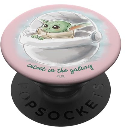 PopSockets Star Wars: The Mandalorian The Child Cutest In The Galaxy PopSockets PopGrip: Swappable Grip for Phones & Tablets