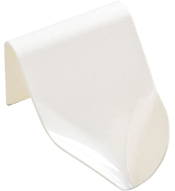 1 Packung selbstentleerende Seifenschale, aus Kunststoff, selbstklebend, ohne Bohren, Wandmontage, Seifenschwammhalter für Dusche, Badezimmer, Küche, Spüle (weiß)