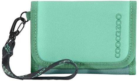 coocazoo Geldbörse, „All Mint”, türkis, Portemonnaie mit Sichtfenster innen & außen, Münzfach & Kartenfächern, Klettverschluss, ab der 3. Klasse