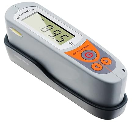 NURII Glanzmessgerät, digitaler Glanzmesser, Bereich 0,0–199,9 GU, Glanz-Helligkeitstester for Marmor, Stein, Granit