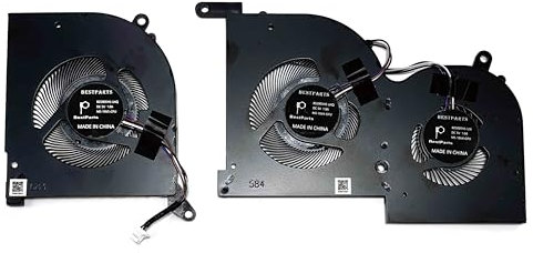 BestParts Repuesto de ventilador de CPU + GPU para MSI Stealth GS66-12U (procesador Intel de 12ª generación), 12UE 12UG 12UH, 12UGS 12UHS, P/N: MS-16V5, 16V5-CPU 16V4-G-CW